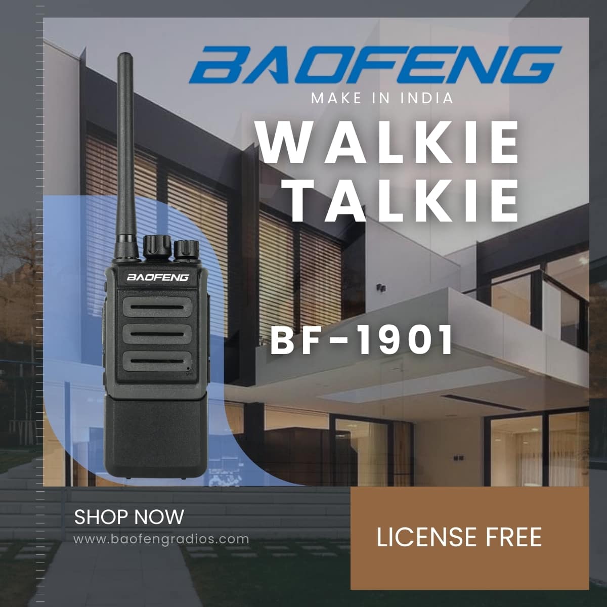 Baofeng BF-1901 Licence-Free Walkie Talkie (Pack of 2)
