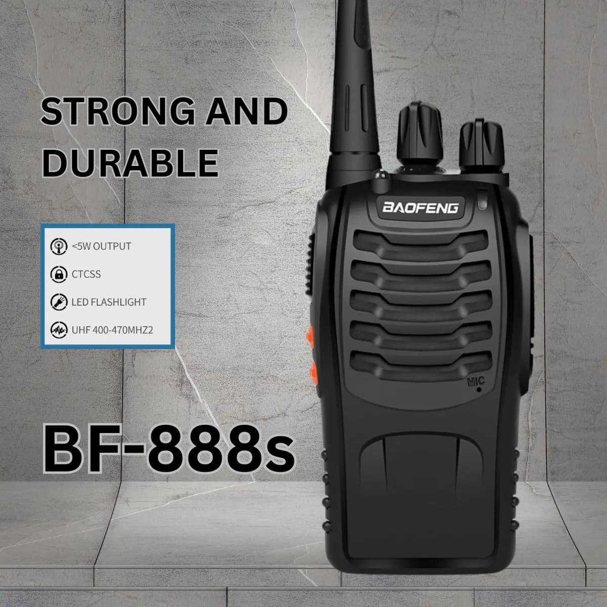 Baofeng BF-888S UHF (Pack of 3)