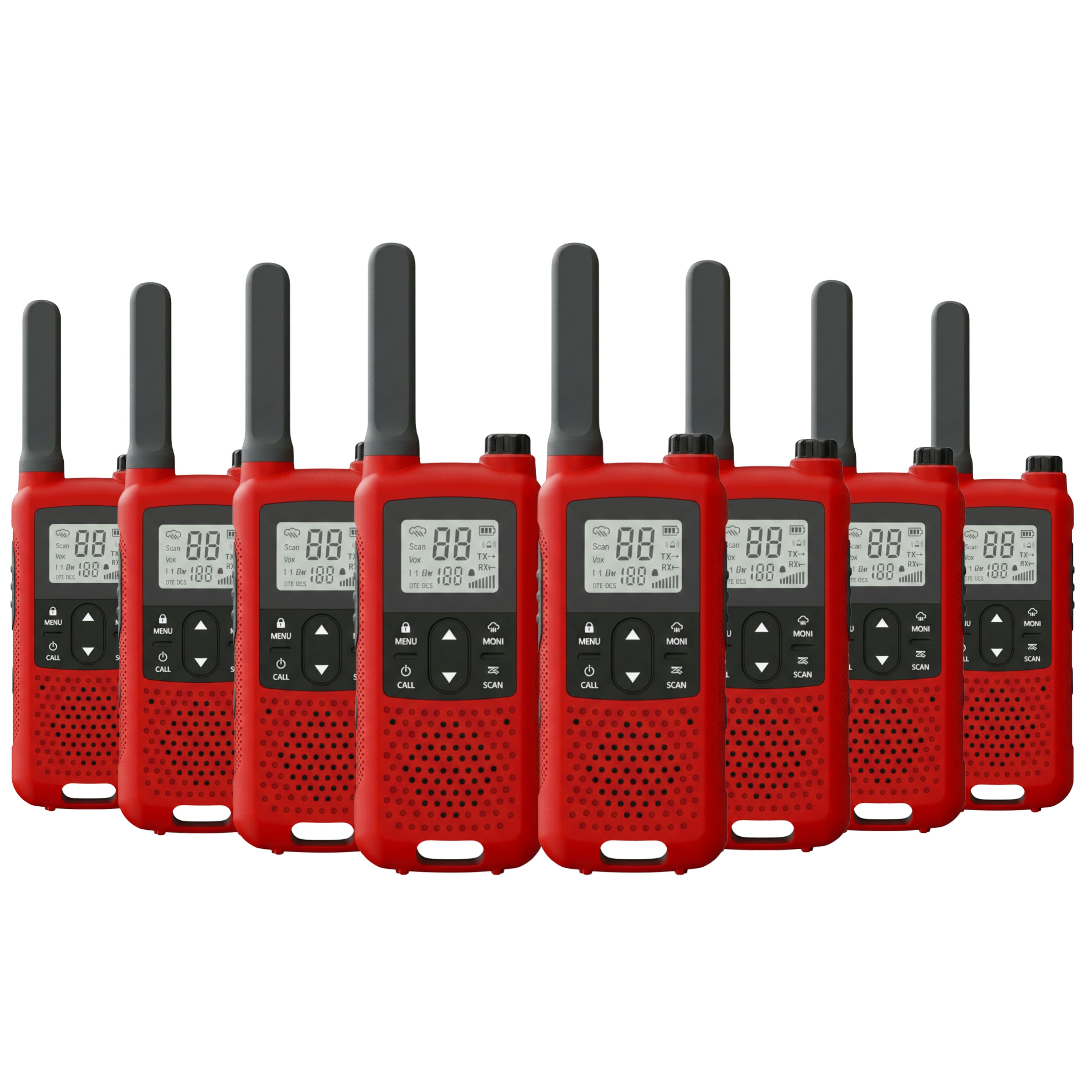 Baofeng BF-33C (Pack of 8, Red)