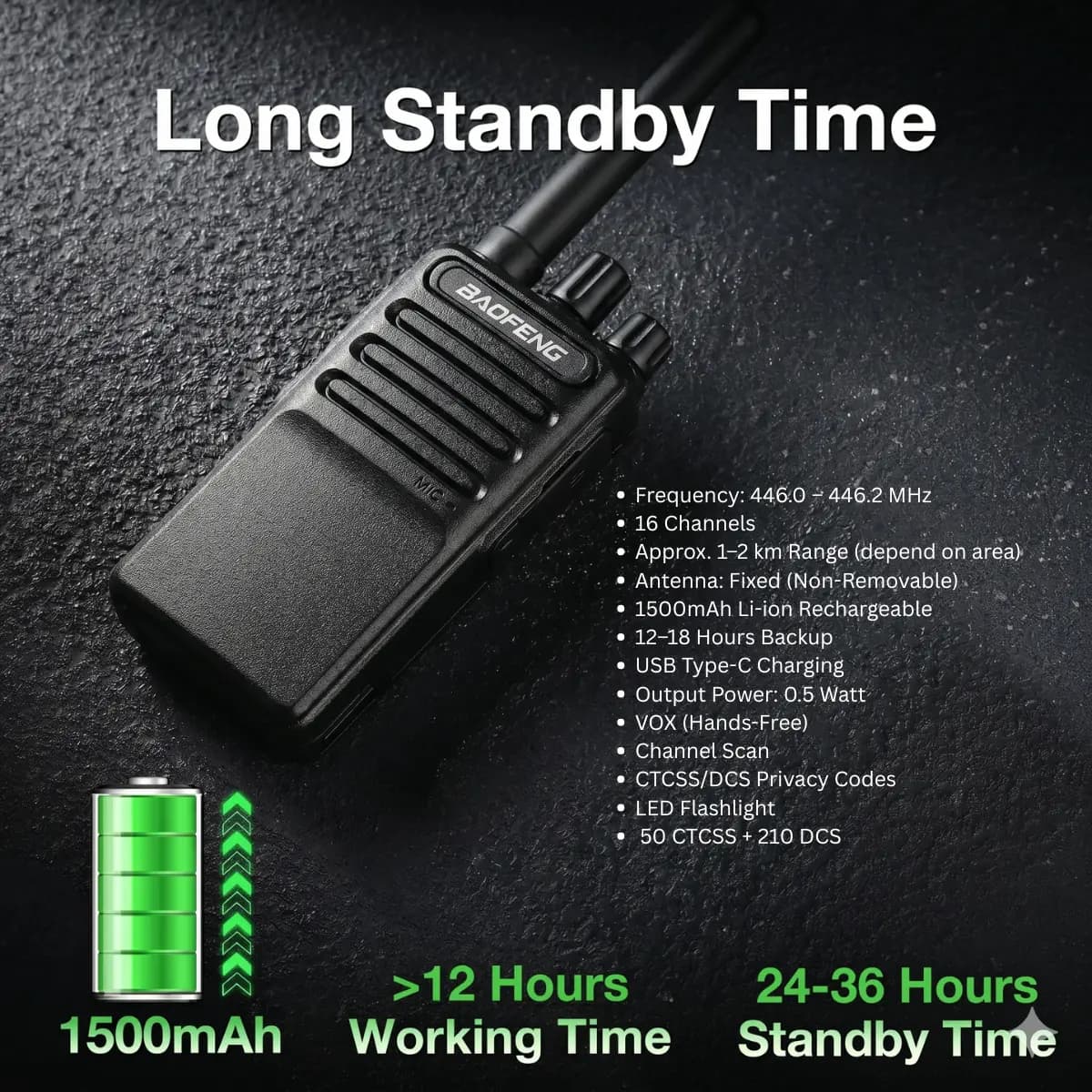 Baofeng BF-C2 (Pack of 1)