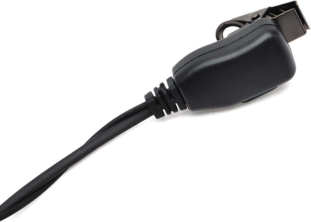 Baofeng D Type Earphone 2 Pin Headset Mic for Walkie Talkie (Pack OF-2)