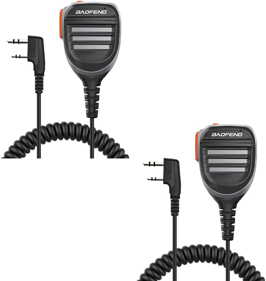 BAOFENG 2-pin connector Waterproof Microphone for BF-888s, UV-5R, UV-10R, UV-13 Pro ETC.