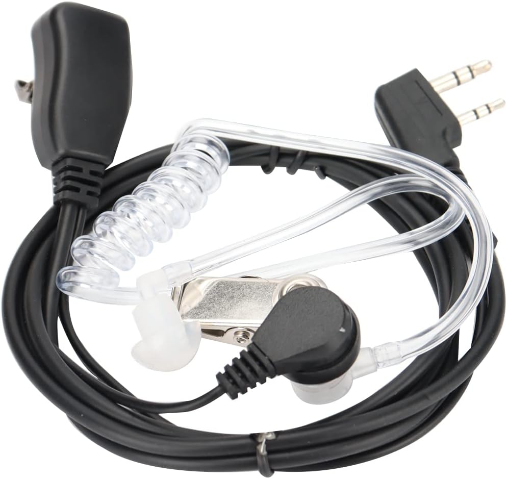 Baofeng Air Acoustic Tube Earphone 2 Pin Headset Mic for Walkie Talkie (Pack OF-10)
