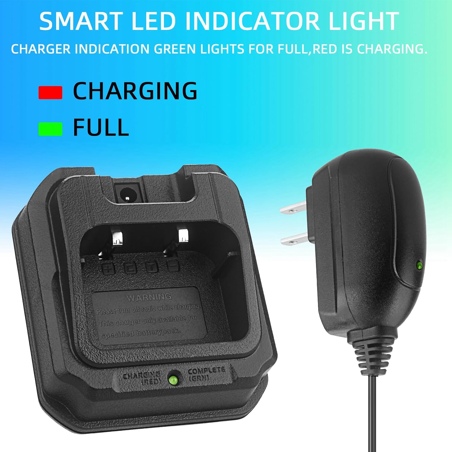BAOFENG UV-9R Walkie Talkie Desktop Charger Set Pack of 2