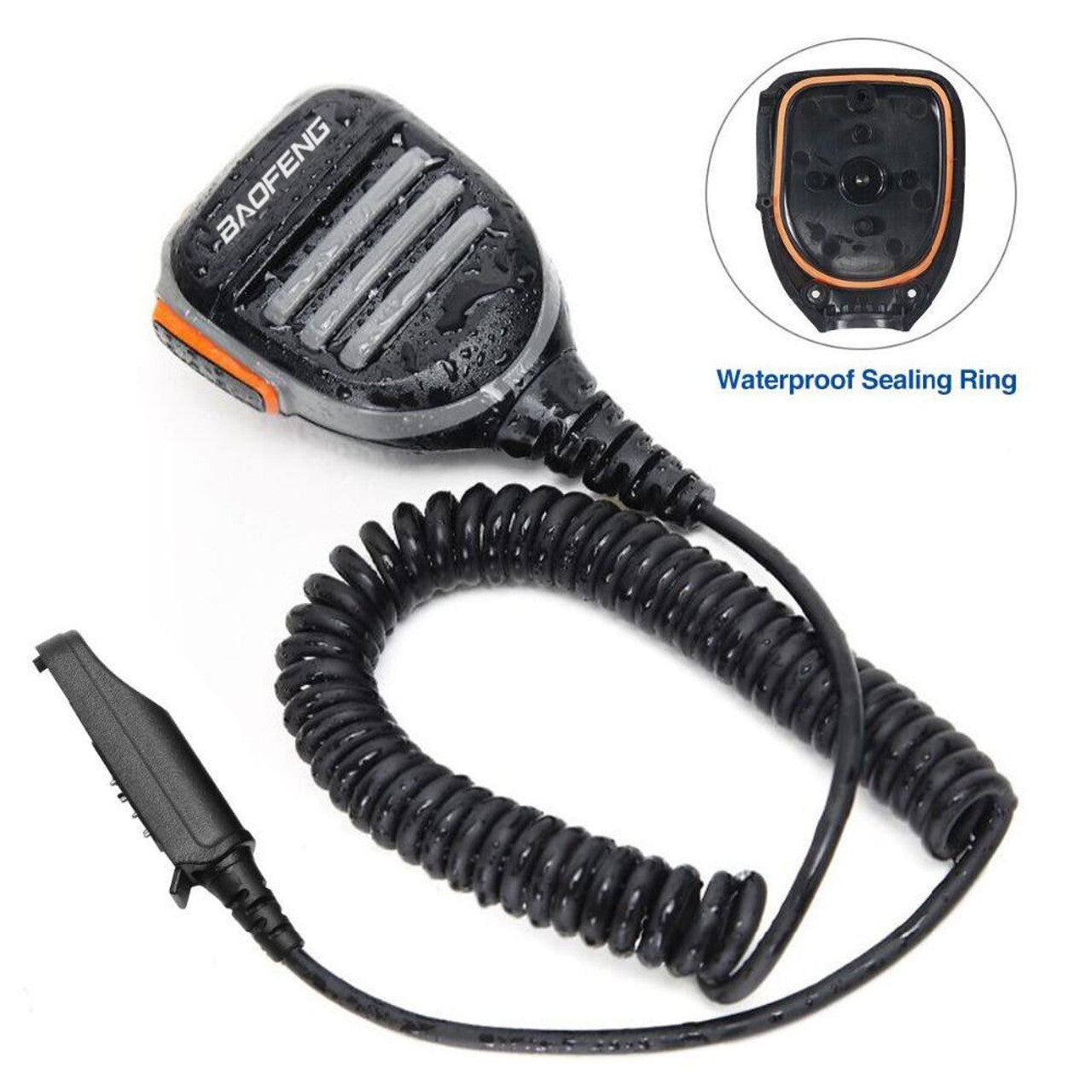 BaoFeng Walkie Talkie Microphone Handheld Waterproof PTT Mic Speaker for Baofeng UV-9R, BF-A58 ,BF-9700