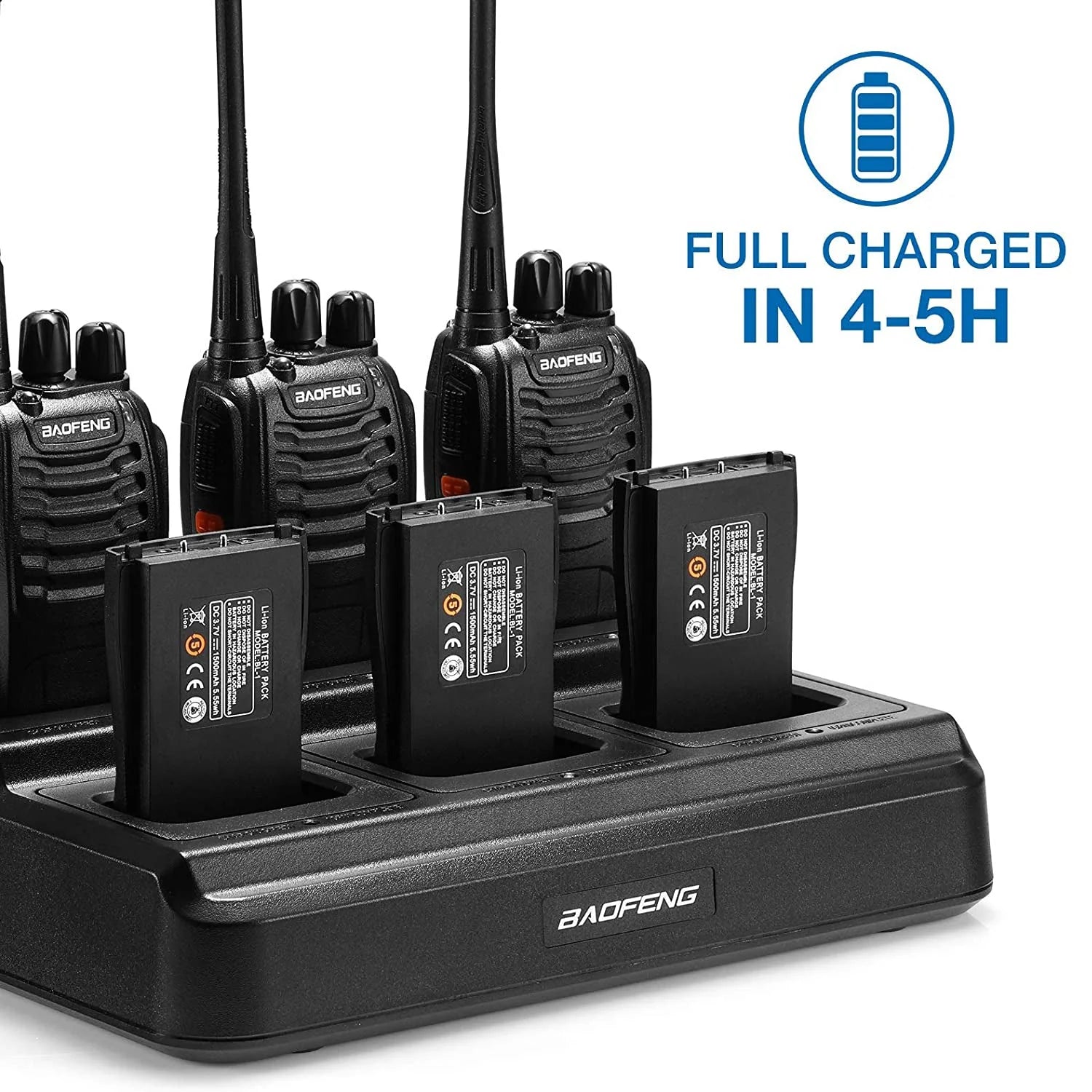 BAOFENG BF-888s Walkie Talkie 6 Way Charger Set Pack of 1