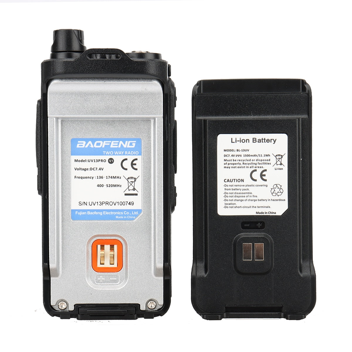 Baofeng Walkie Talkie UV-13 Pro Battery ( Pack OF-1) 1500MAH