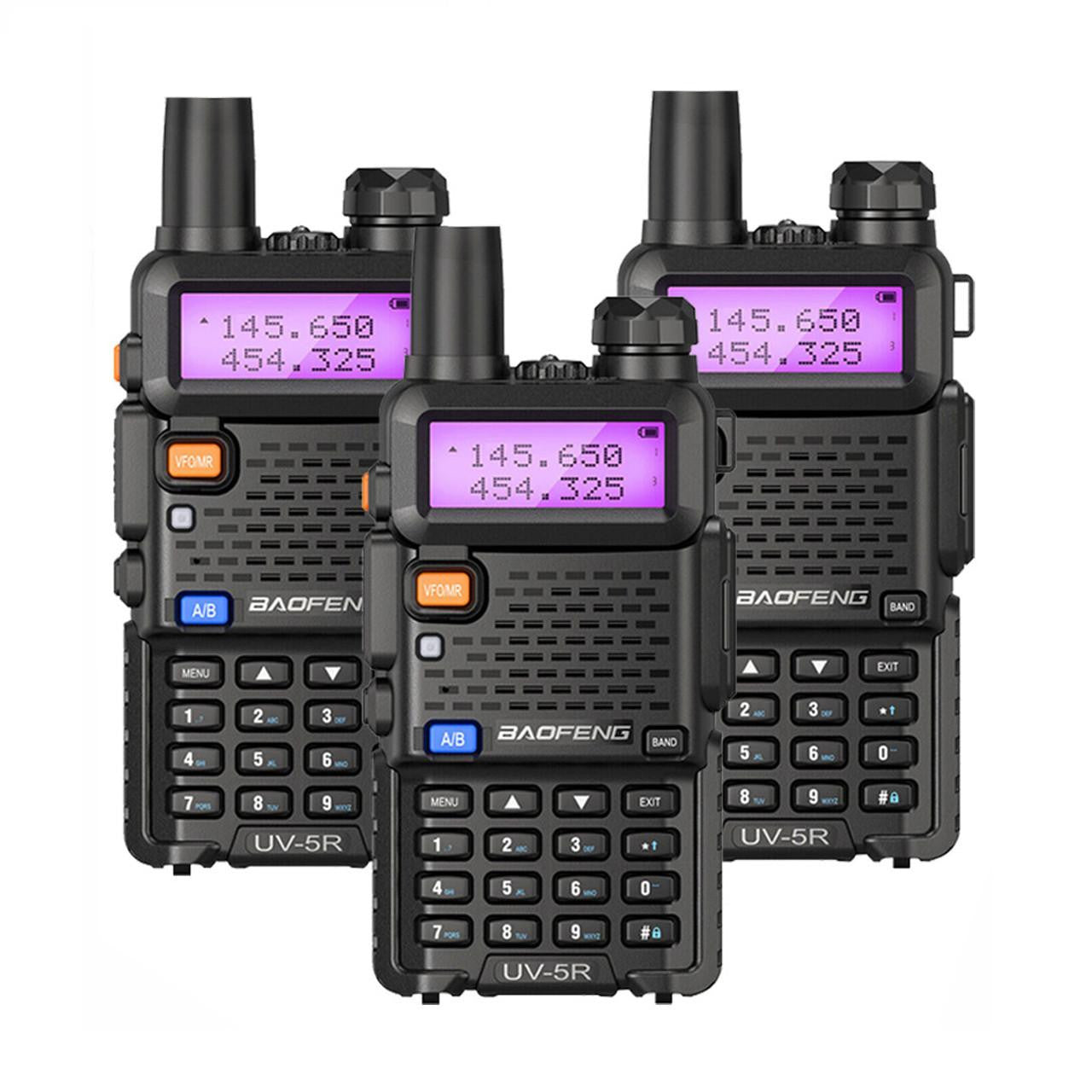 BAOFENG walkie Talkie UV-5R  Dual Band Two Way Radio (Pack OF-3)