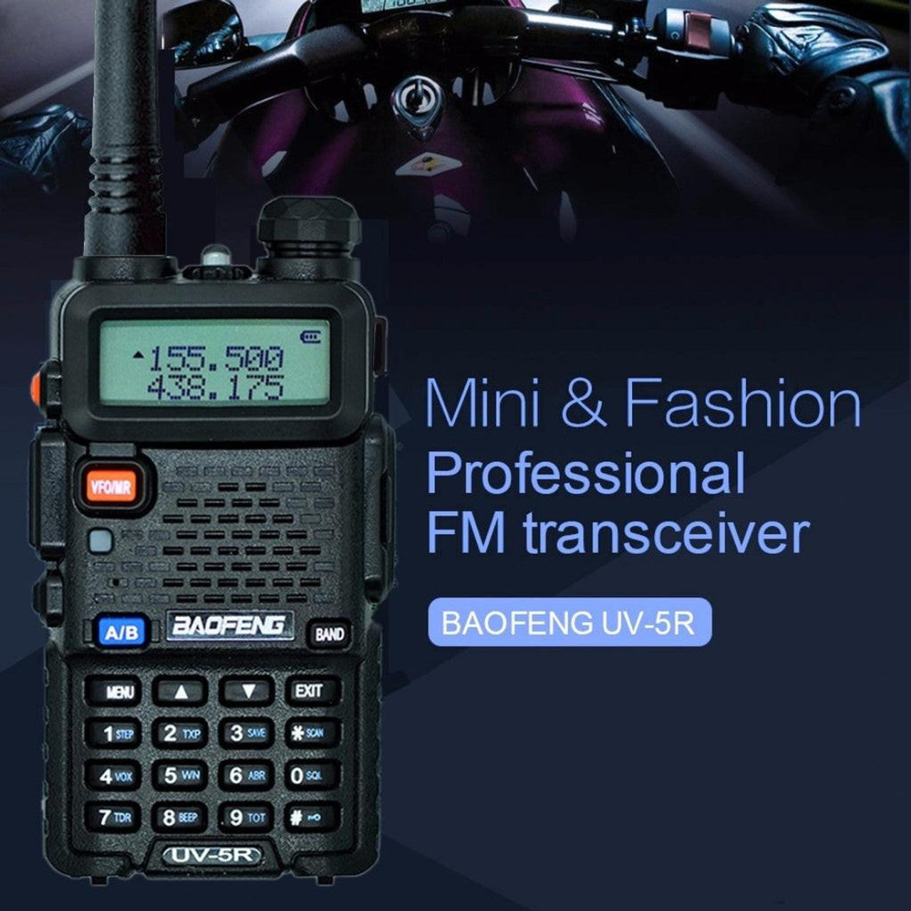 BAOFENG UV-5R Walkie Talkie Pack of 2 with Earphone