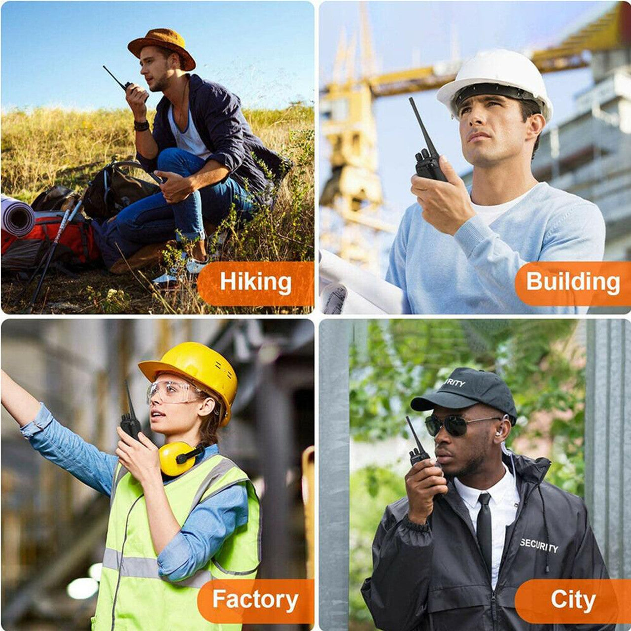 BAOFENG Walkie Talkie BF-888s Pack of 8 with Earphone