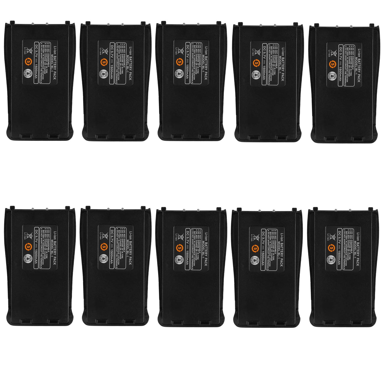 Baofeng Walkie Talkie BF-888S Battery ( Pack OF-10) 1500 MAH