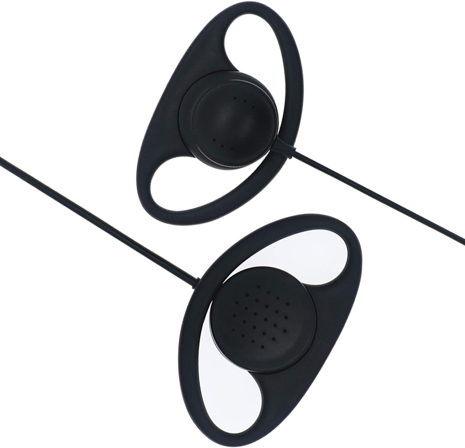 Baofeng D Type Earphone 2 Pin Headset Mic for Walkie Talkie (Pack OF-5)