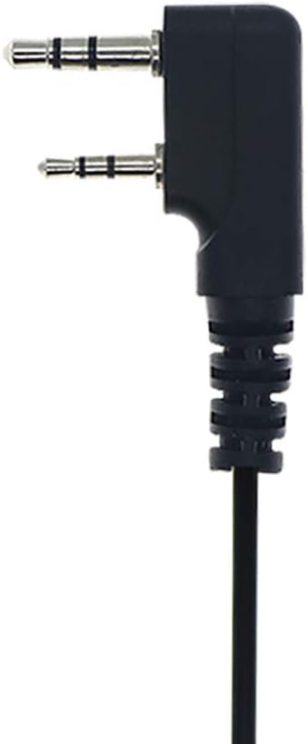 Baofeng D Type Earphone 2 Pin Headset Mic for Walkie Talkie (Pack OF-5)