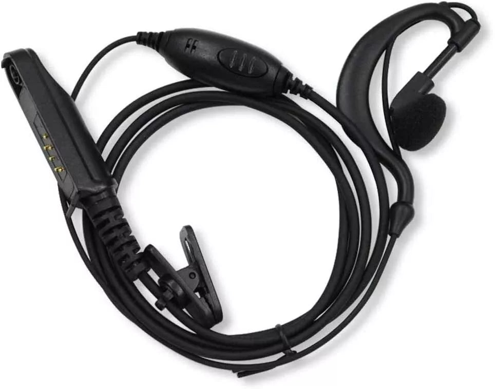 Baofeng UV-9R Plus D Shape Earphone Headset Mic Walkie Talkie Two Way Radio Accessories (Pack OF-5)