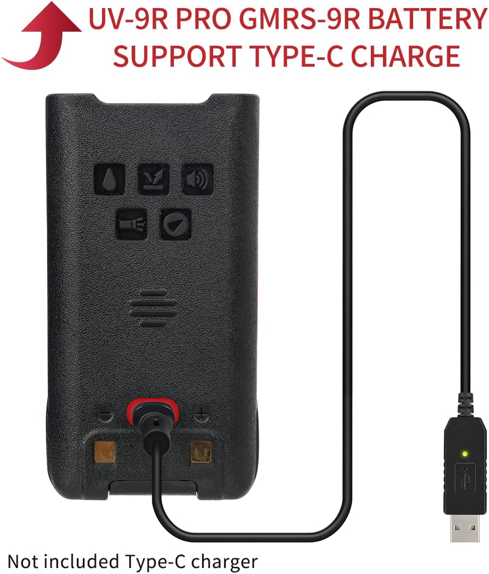 Baofeng Walkie Talkie UV-9R Battery ( Pack OF-4) 2500MAH