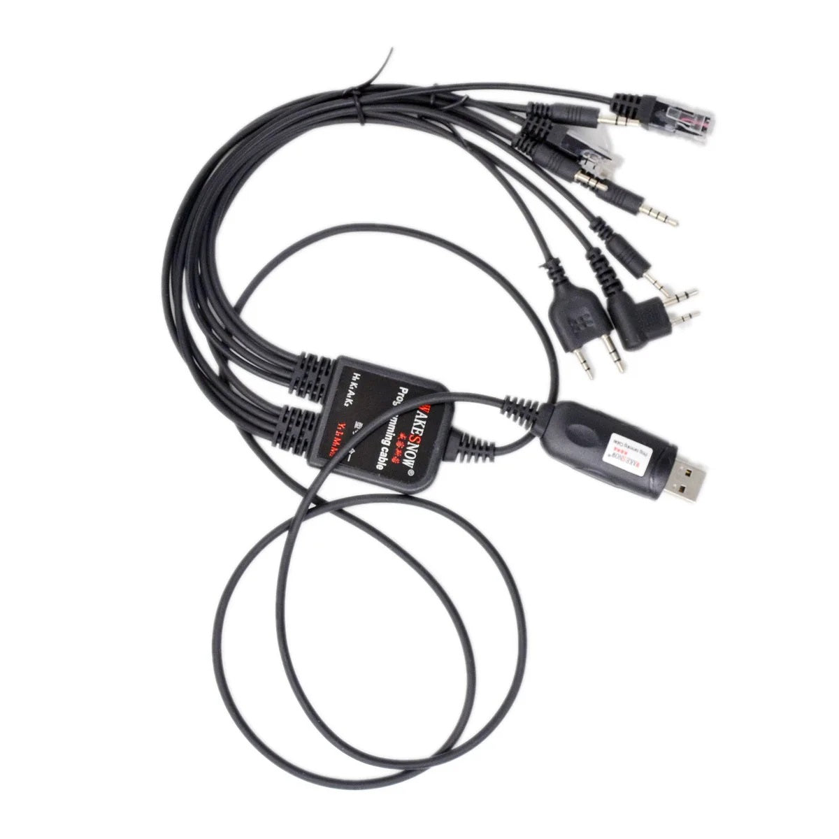 Universal USB Programming Cable 8 in 1 Kit for MOTOROLA KENWOOD YAESU Icom HYT Baofeng Ham Radio PC Program Data Line