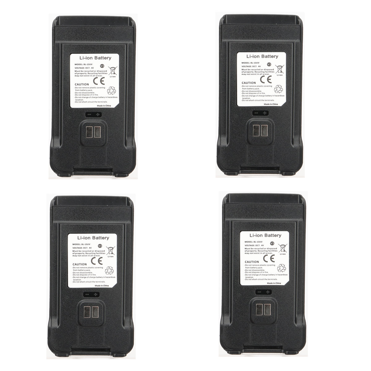 Baofeng Walkie Talkie UV-13 Pro Battery ( Pack OF-4) 1500MAH