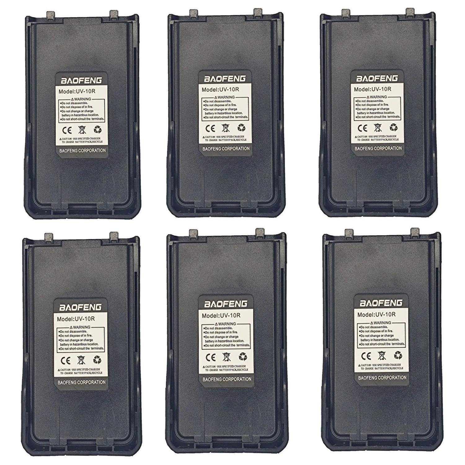 Baofeng Walkie Talkie UV-10R Battery ( Pack OF-6) 4800MAH