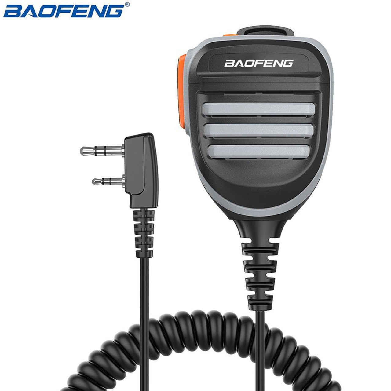BAOFENG 2-pin connector Waterproof Microphone for BF-888s, UV-5R, UV-10R, UV-13 Pro ETC.