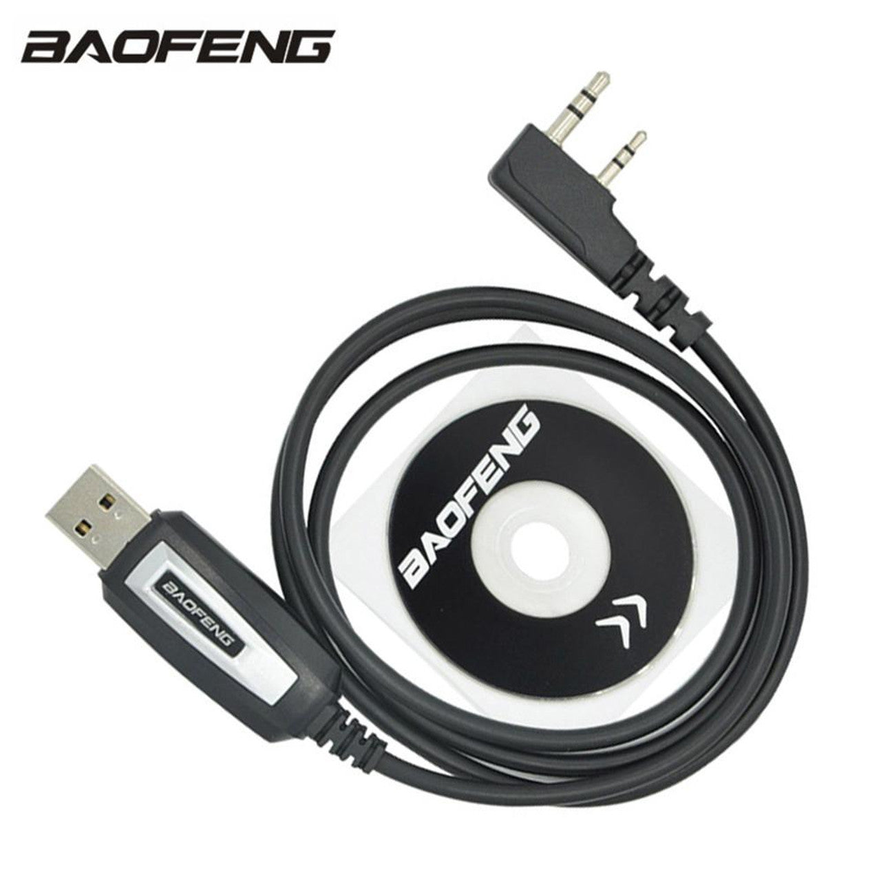 Baofeng USB Programming Cable CH340 Chip for Two Way Radio Baofeng UV-5R BF-F8HP BF-888S -82HP GT-3TP BF-R3 UV-9S Handheld ham Radio transceiver with Driver CD