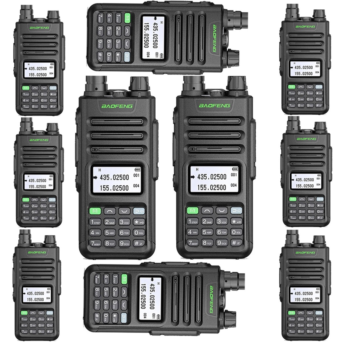 Baofeng Walkie Talkie UV-13Pro With Earphone ( Pack OF-10)
