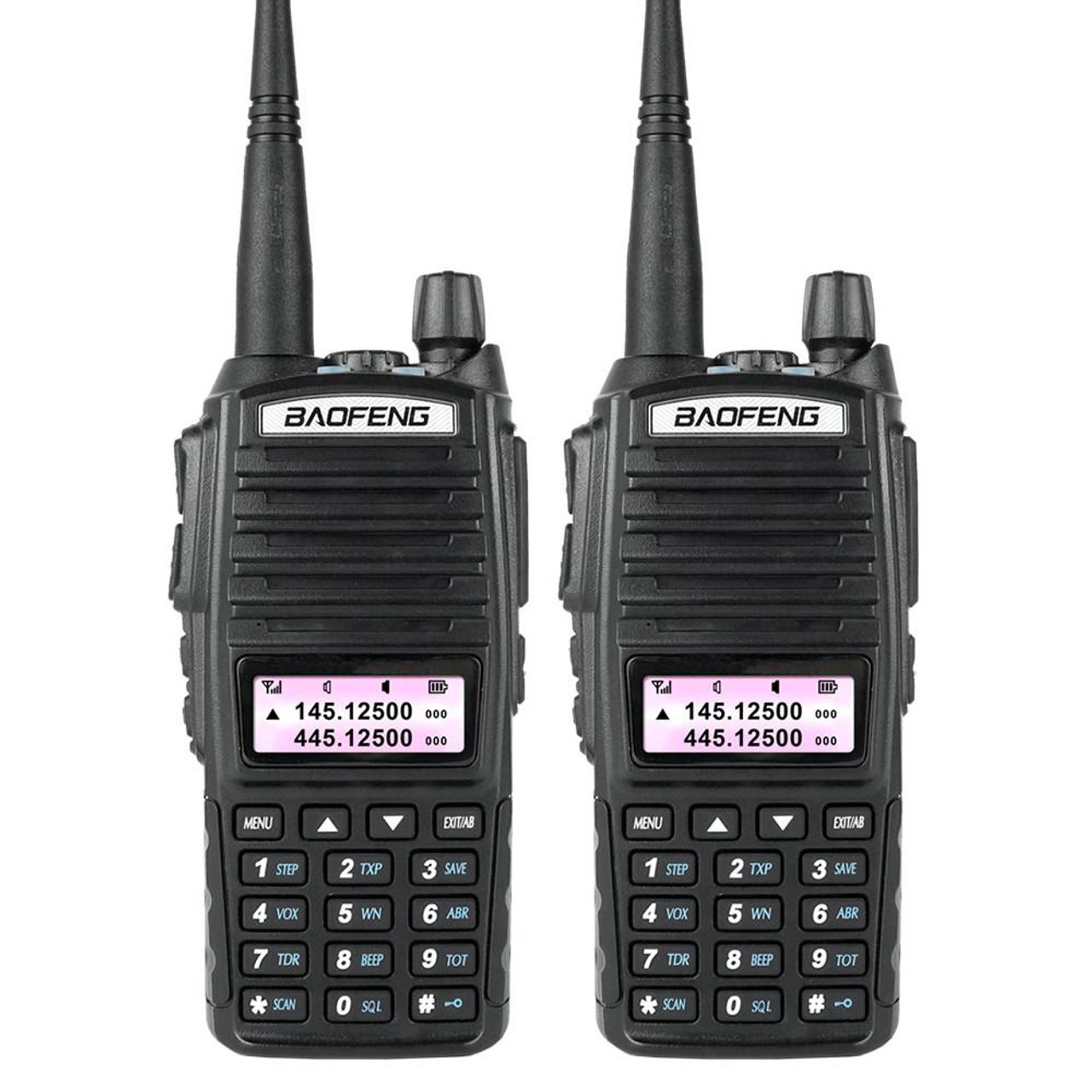 Baofeng Walkie Talkie UV-82 With Earphone ( Pack OF-2)
