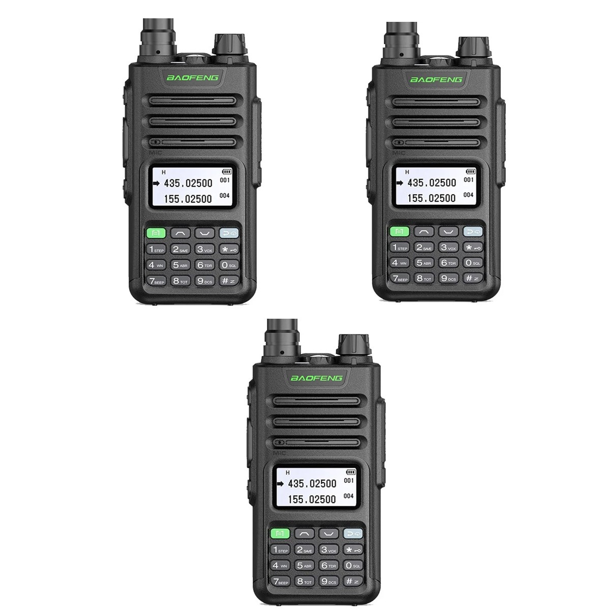 Baofeng Walkie Talkie UV-13Pro With Earphone ( Pack OF-3)