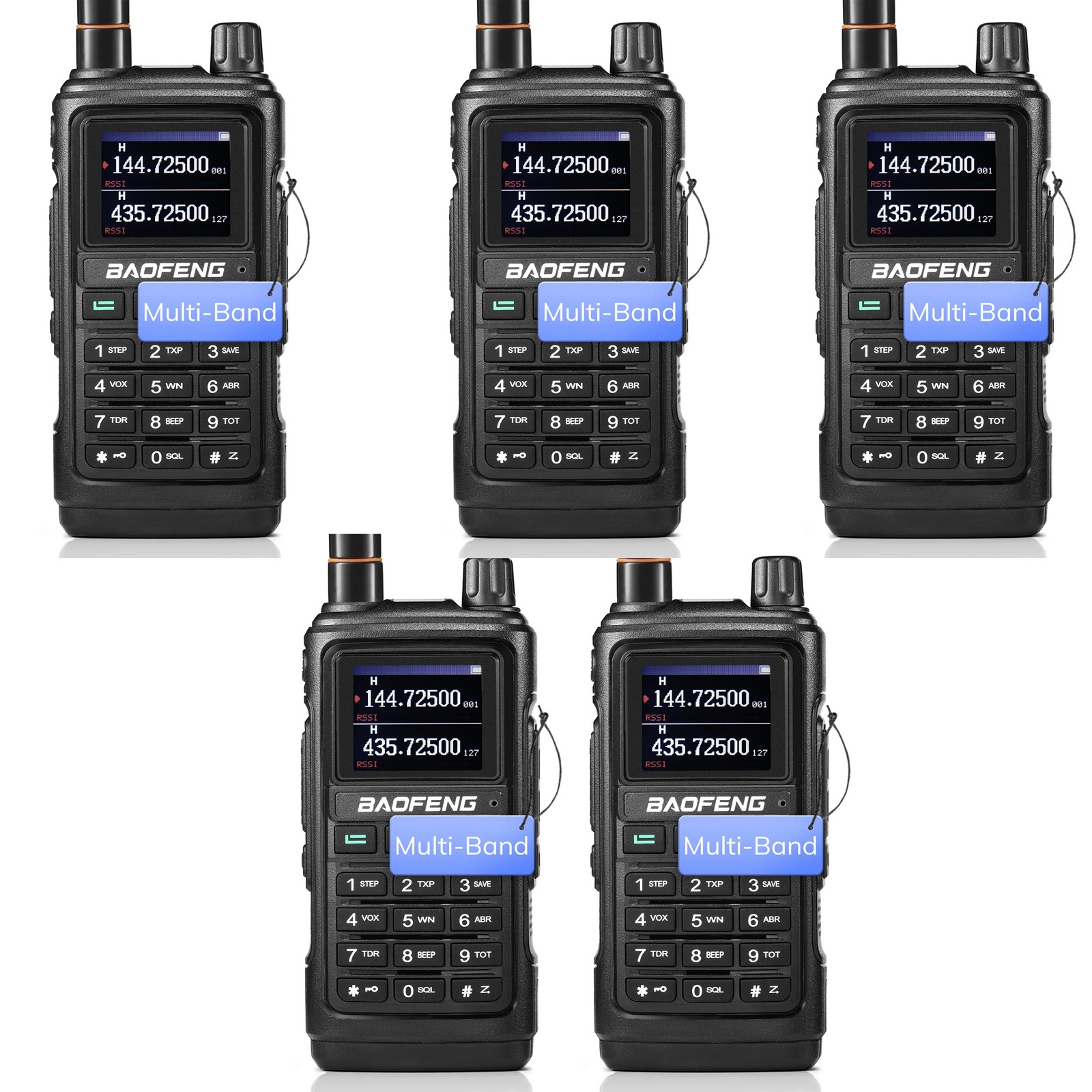 Baofeng Walkie Talkie UV-17R With Earphone ( Pack OF-5)