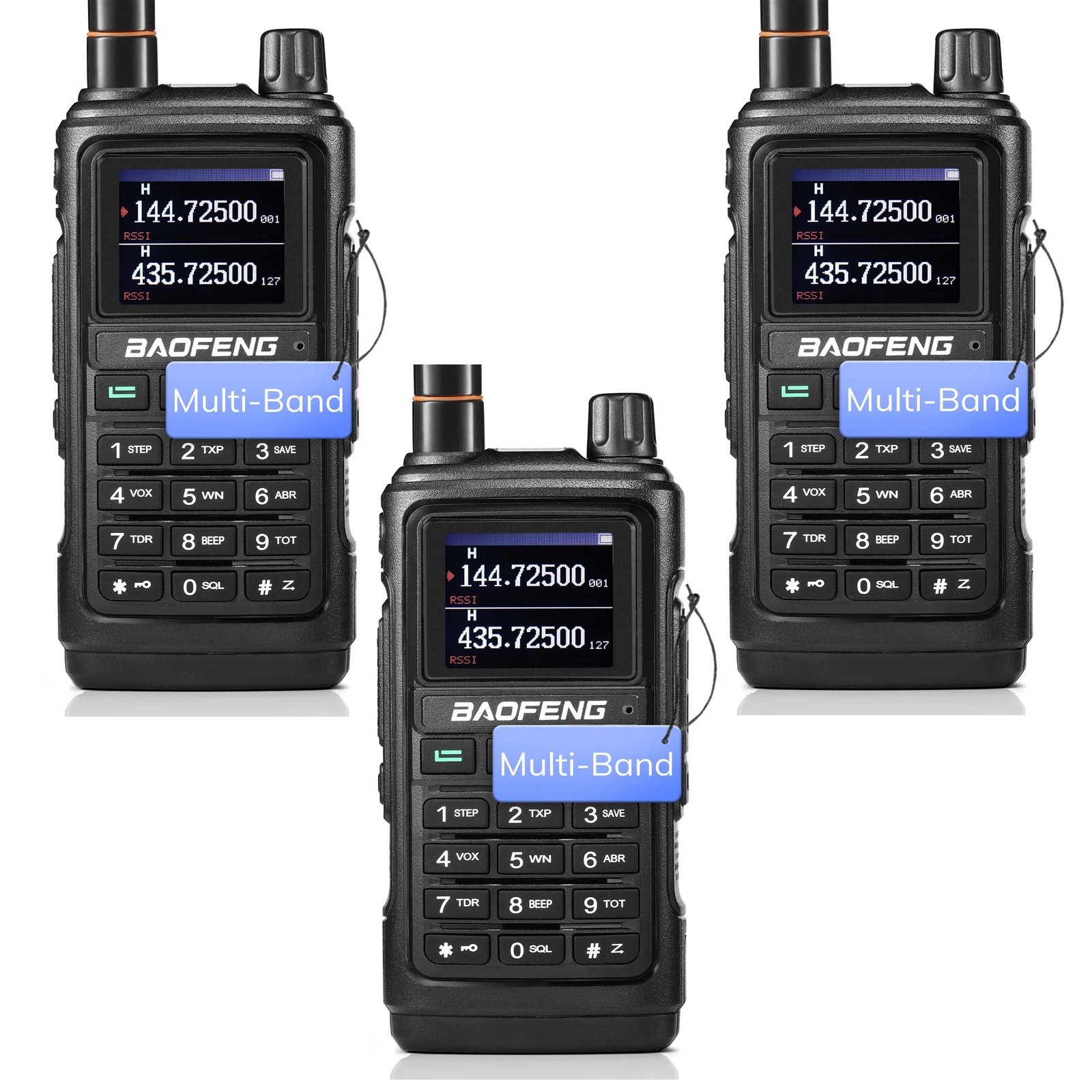 Baofeng Walkie Talkie UV-17R With Earphone ( Pack OF-3)